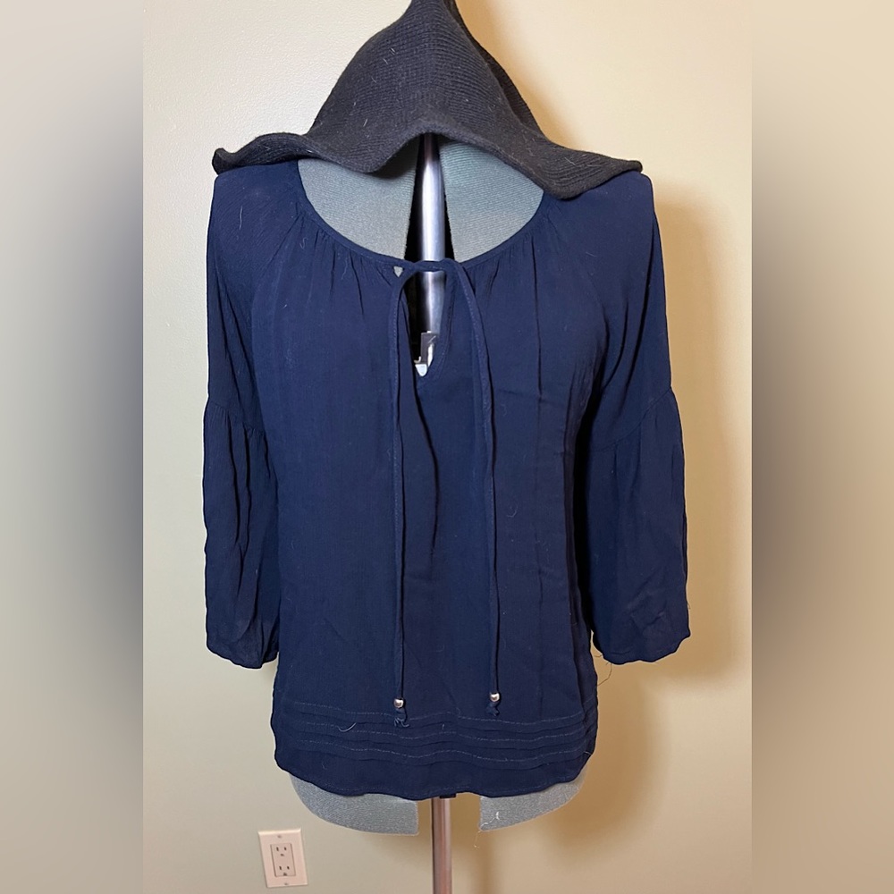 Cotton On Navy Boho Blouse, M